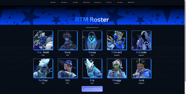 rtm roster page
