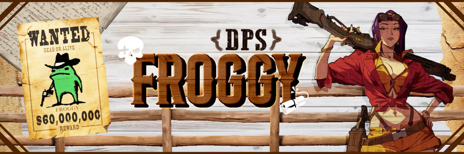 first time doing wild west theme (twitter banner for @froggy_ow)