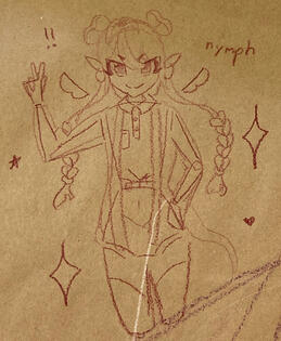 nymph sketch