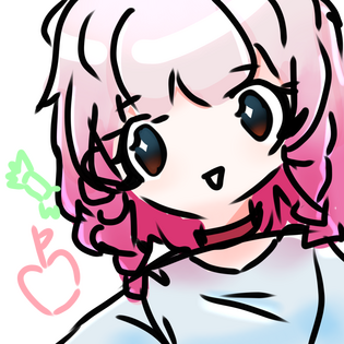 silly messy colored sketch of my friends oc