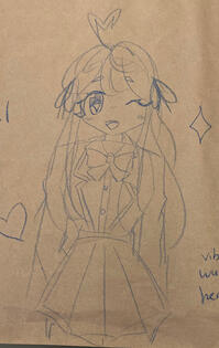 quick schoolgirl sketch