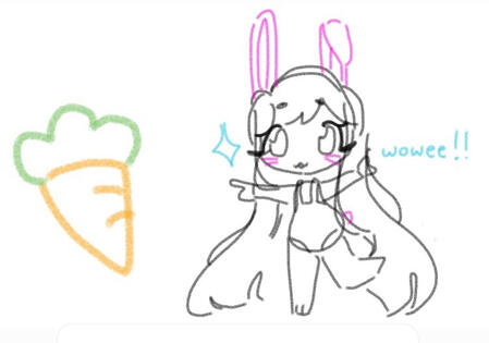 chibi bunny girl sketch