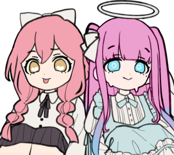 Evie &amp; Vivi childhood art (credit to ???)