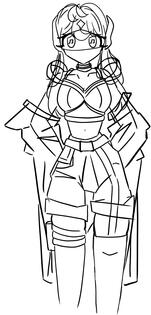 aura new outfit concept clean sketch by me